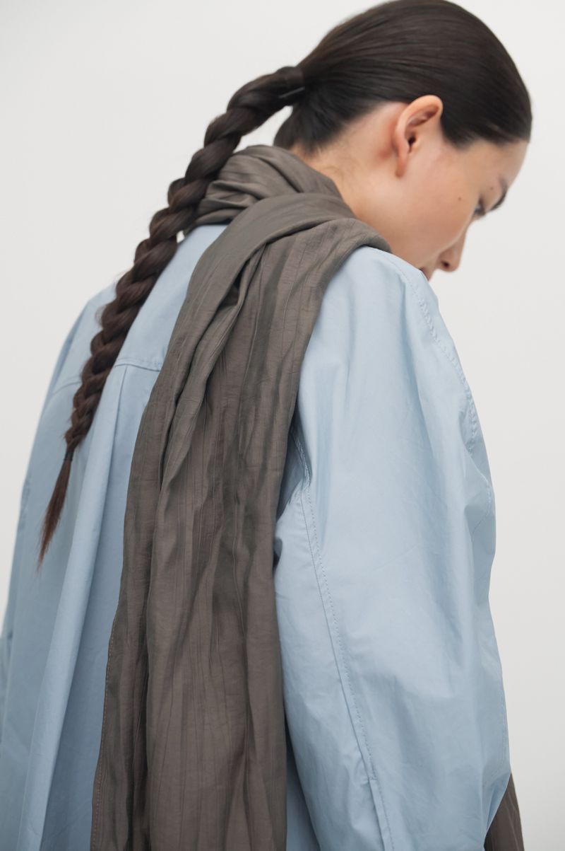 Pleats linear scarf_2colors