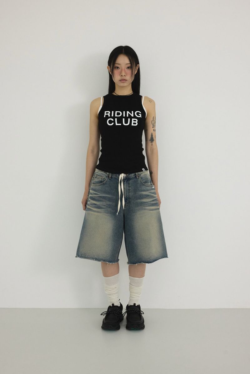 RIDING CLUB SLEEVELESS ( BLACK )