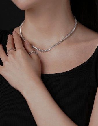 partez（パルテ）の「Brilliant Tennis Necklace（Accessories）」