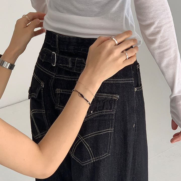 blitti（ブリッティ）の「[MADE] [Dafrun] Back Adjuster Hip Pocket Roll-Up Raw Denim Pants - 2 Colors（Pants）」