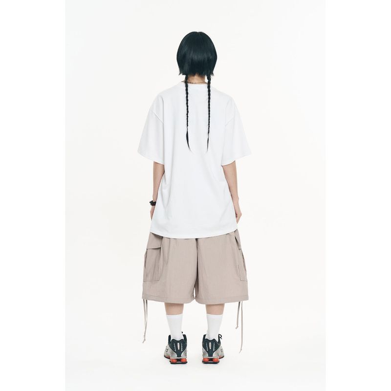 Balloon Bermuda Nylon Pants - Grey