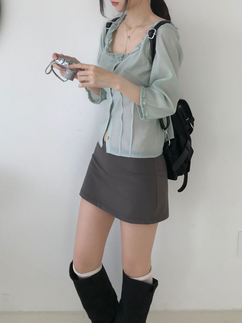 Miel frill blouse (3 colors)