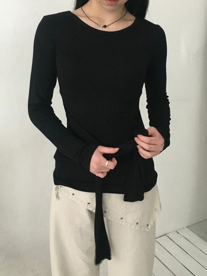 Glam Layering Tie Long Sleeve (4c)