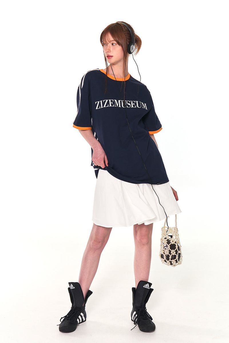 COLORS LINE LINGER LINE T-SHIRTS (NAVY)