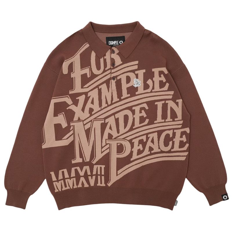 EXAMPLE MADE IN PEACE POLO KNIT SHIRTS