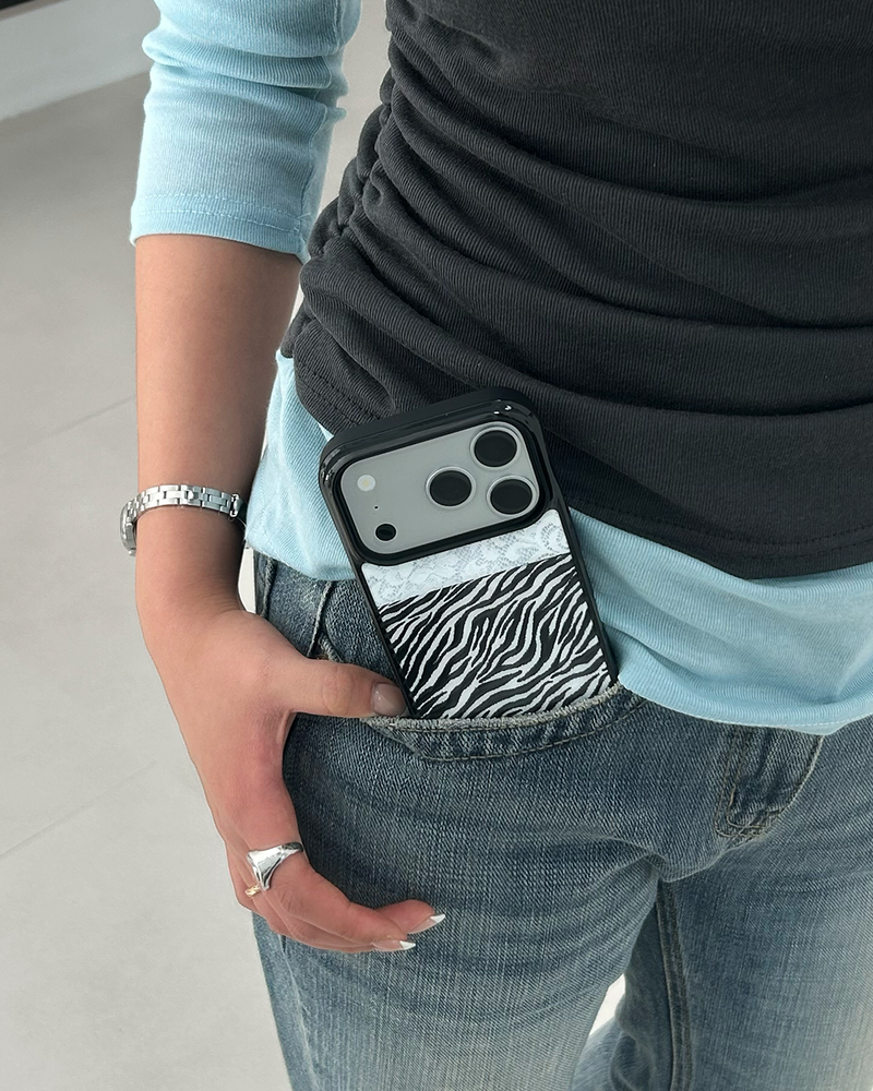 [MADE] Wild Zebra  Lace phone case