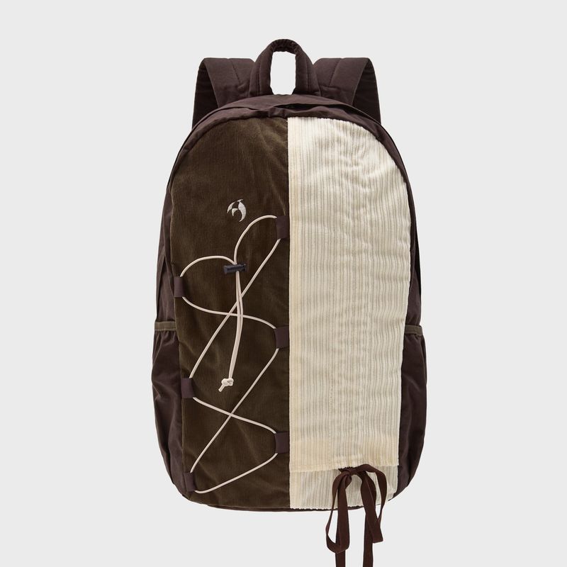 Half String Corduroy Backpack
