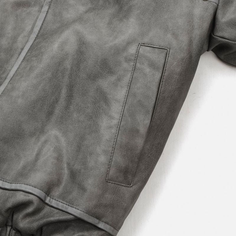 Bold Leather Short Padding