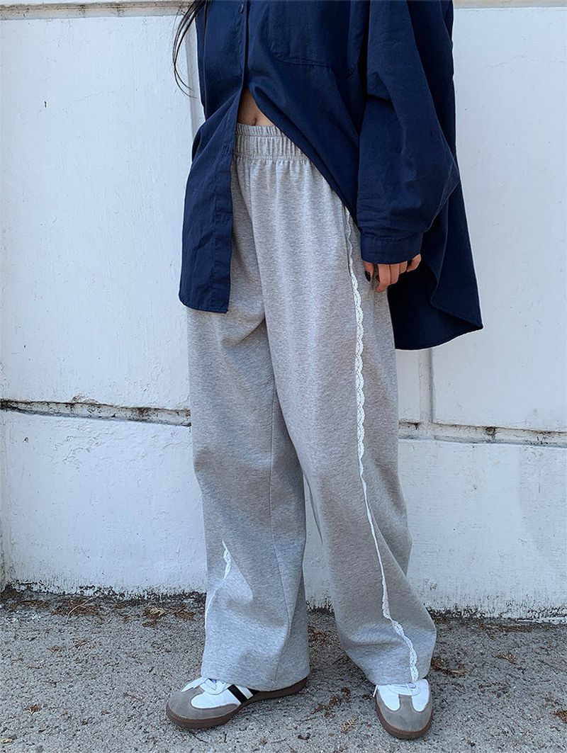 LACE LINE SWEAT PANTS (3C)