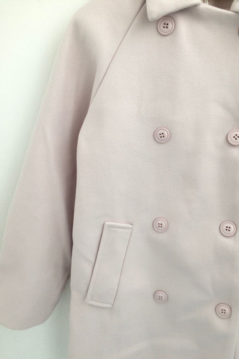Raglan A-line coat