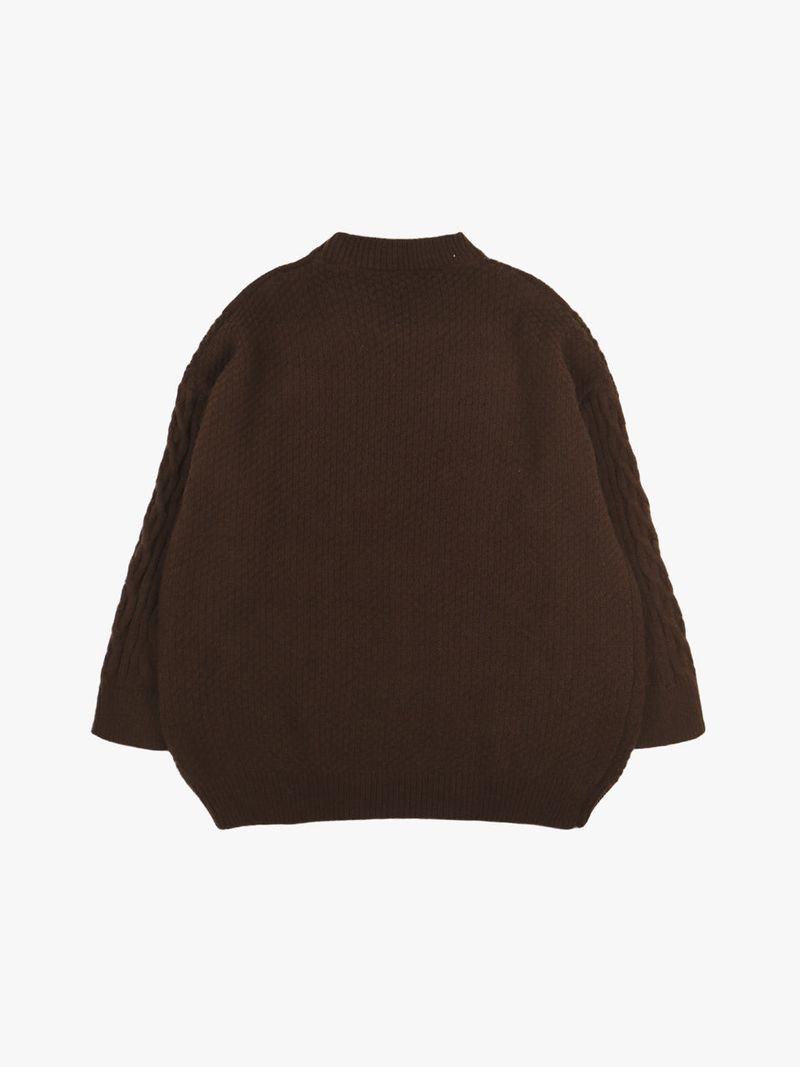 ROUND CABLE SWEATER