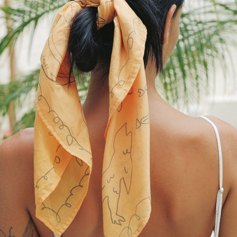 [Organic Scarf] Camino - Camel