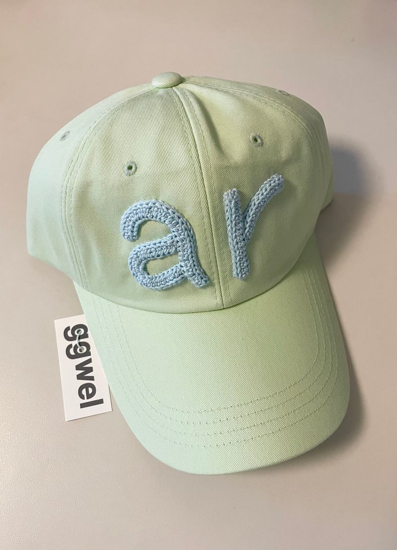 CUSTOM INITIAL CROCHET CAP