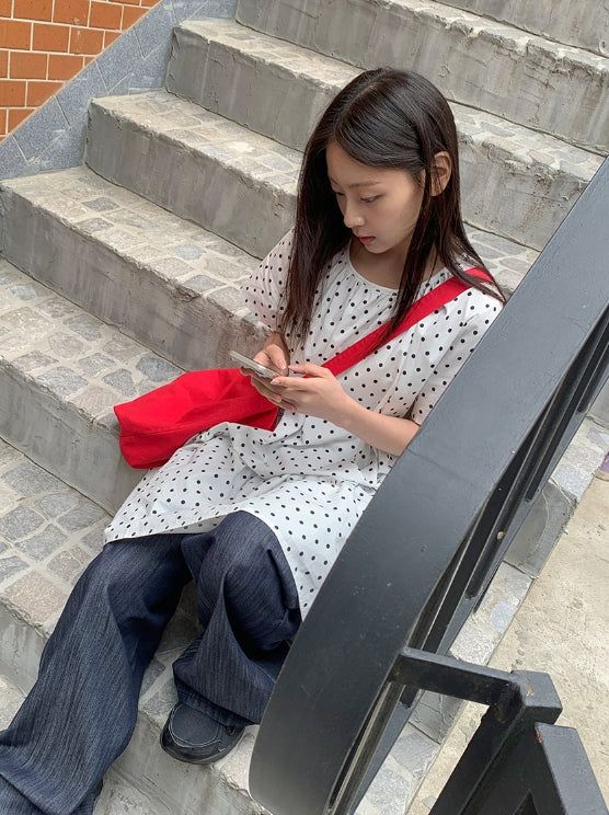 Garanki Non-Faded Wide Denim Pants