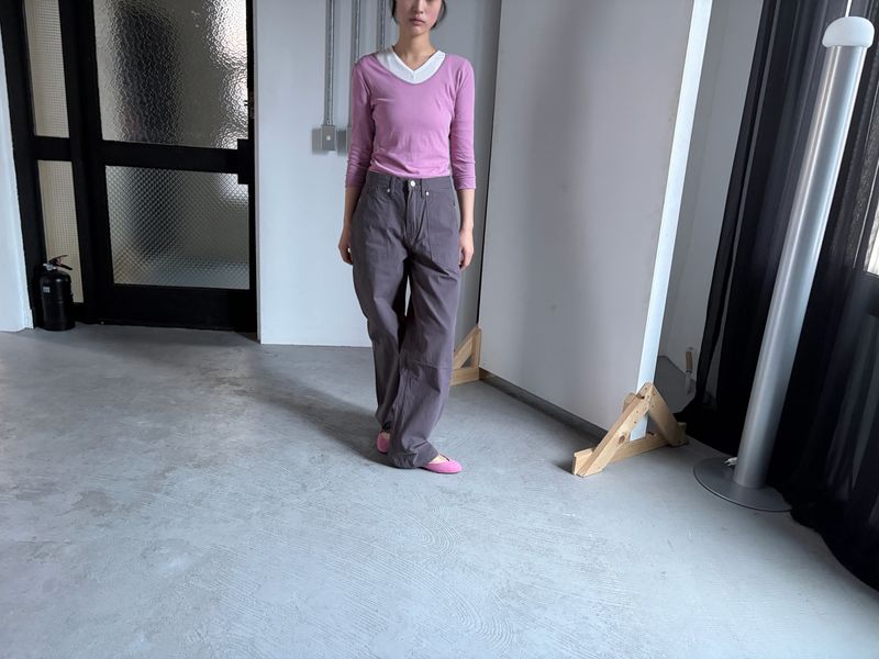 ポケットストレートパンツ
