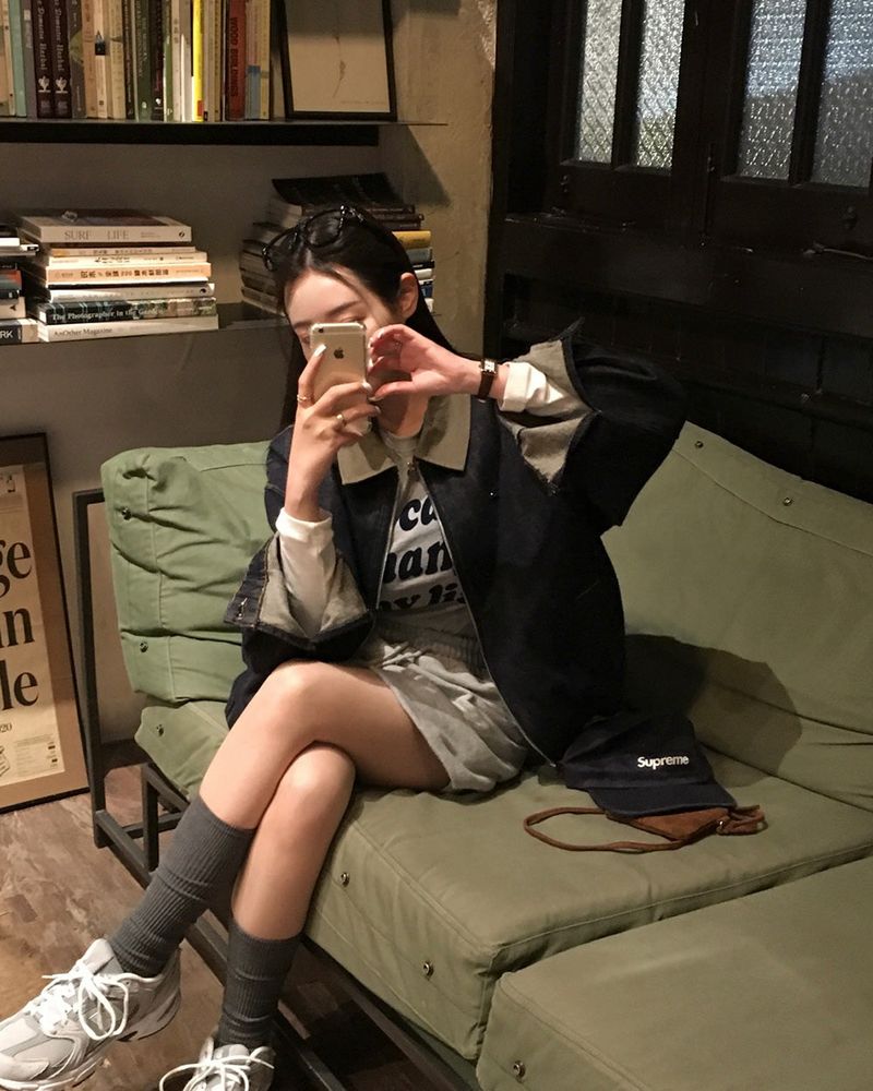 BEIDELLI（ベイデリー）の「[Bellidmade/Casual] ピーターオーバーフィットローデニムカラーブロックブルゾン（ジャケット/アウター）」