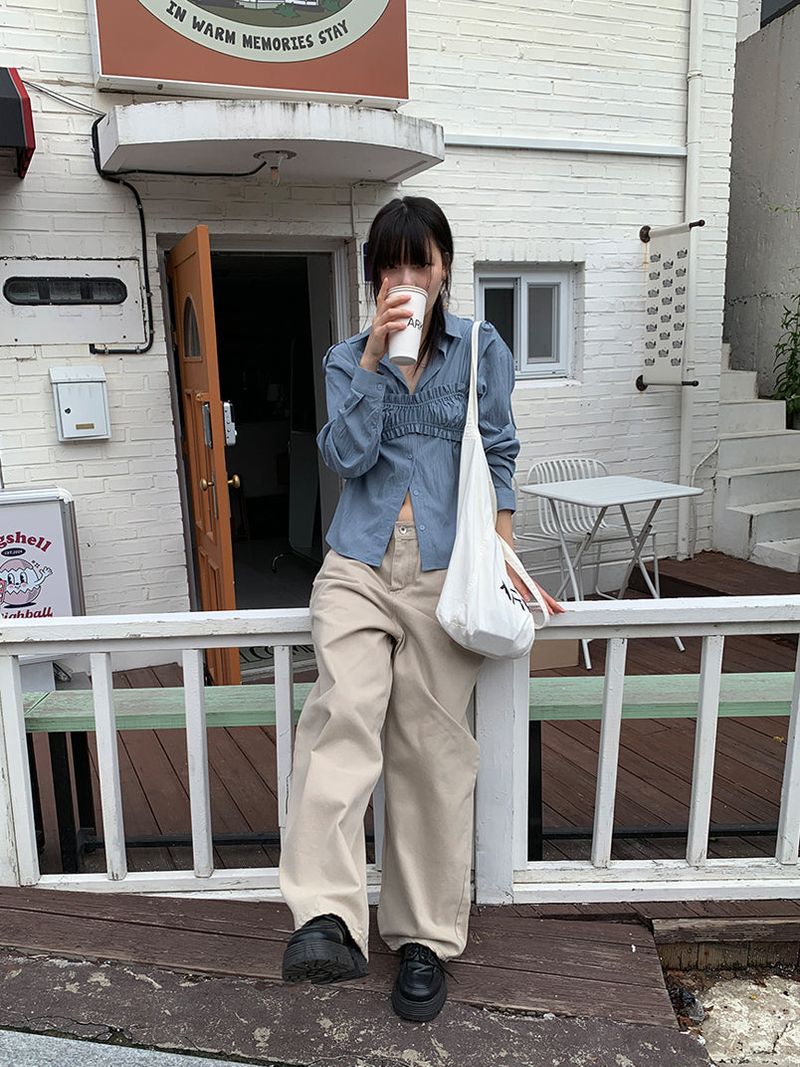 BASIC WIDE PANTS (5C)