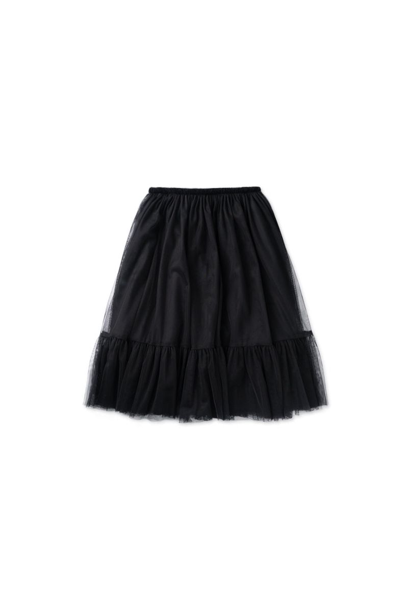 Tulle midi skirt_black