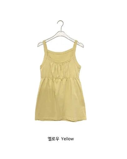 Elan Shirring Layered Strap Sleeveless