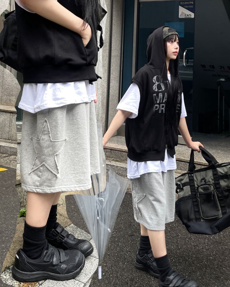 heenytsuki(ヒニツキ)の「Star Patch Bermuda Pants(Pants)」