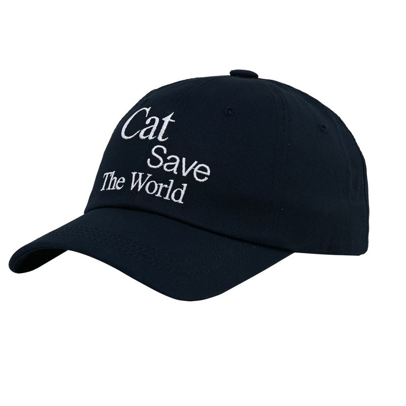 Cat Save The World ballcap (Navy)