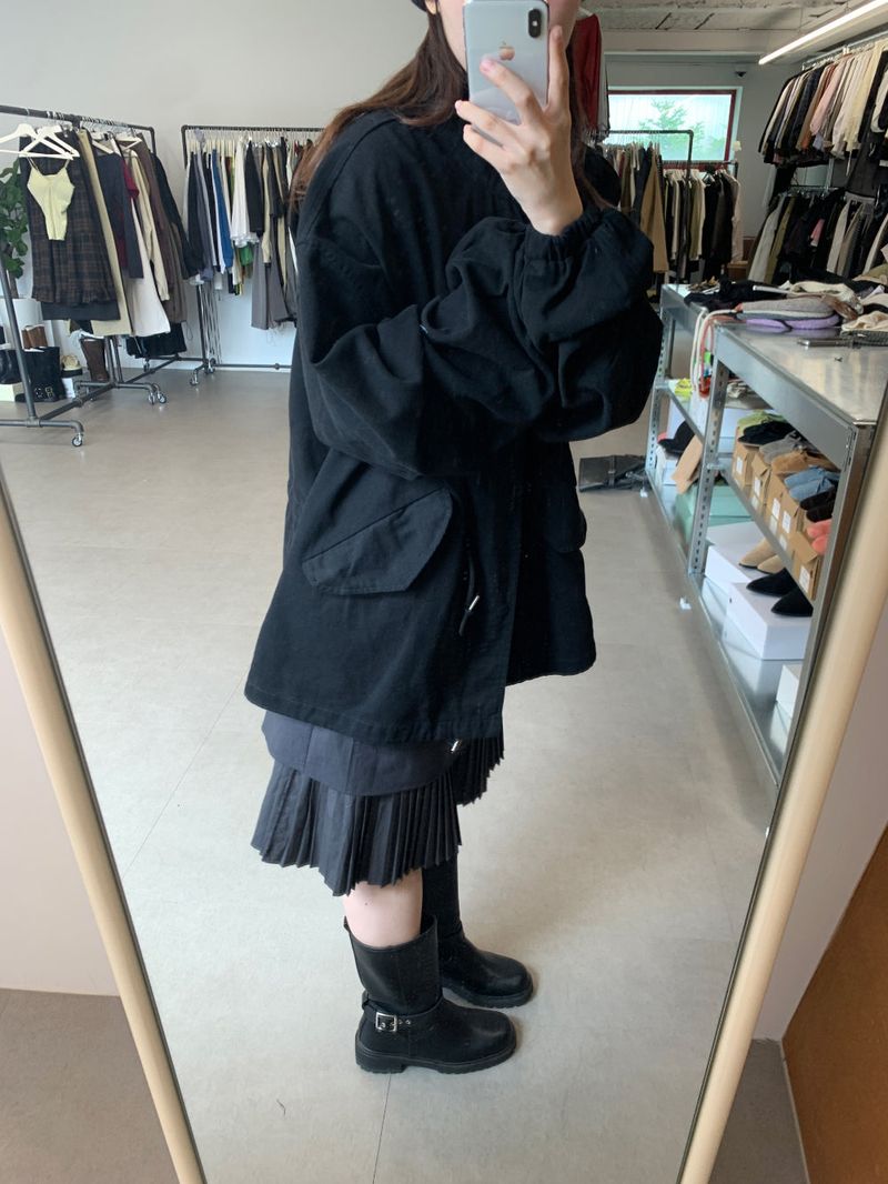 Hachi Layered Pleated Skirt (1color)