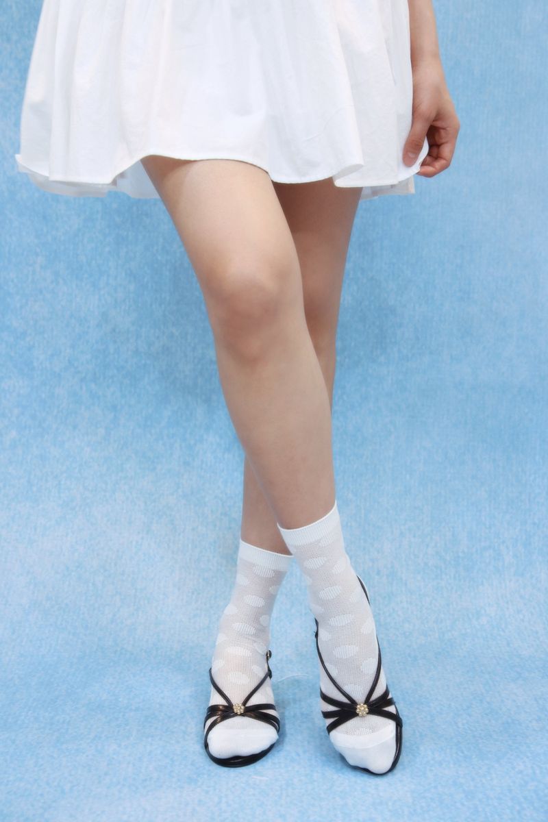 dot see-through socks (2colors)