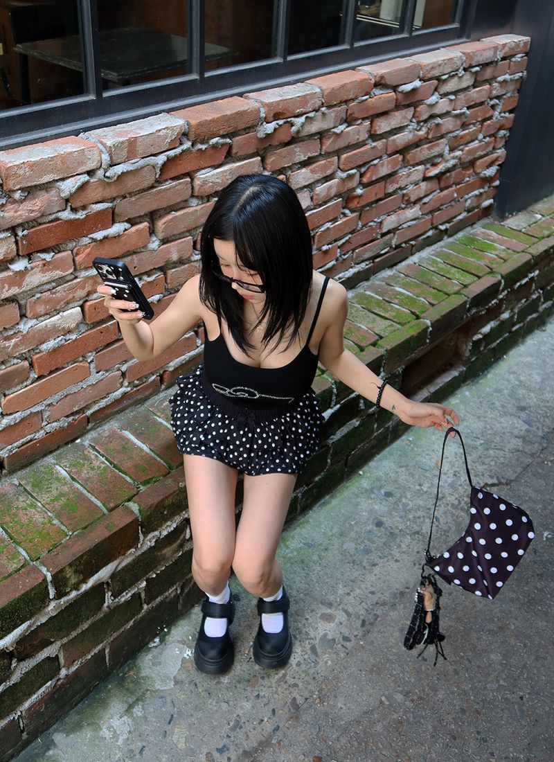 Dot dot cancan frill shorts