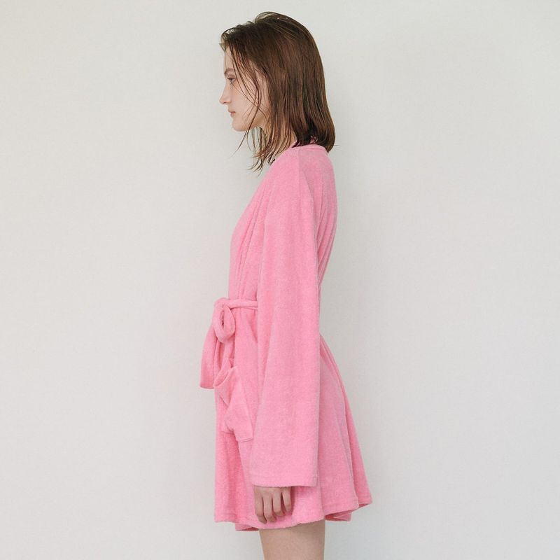  TOWEL BEACH ROBE, PINK