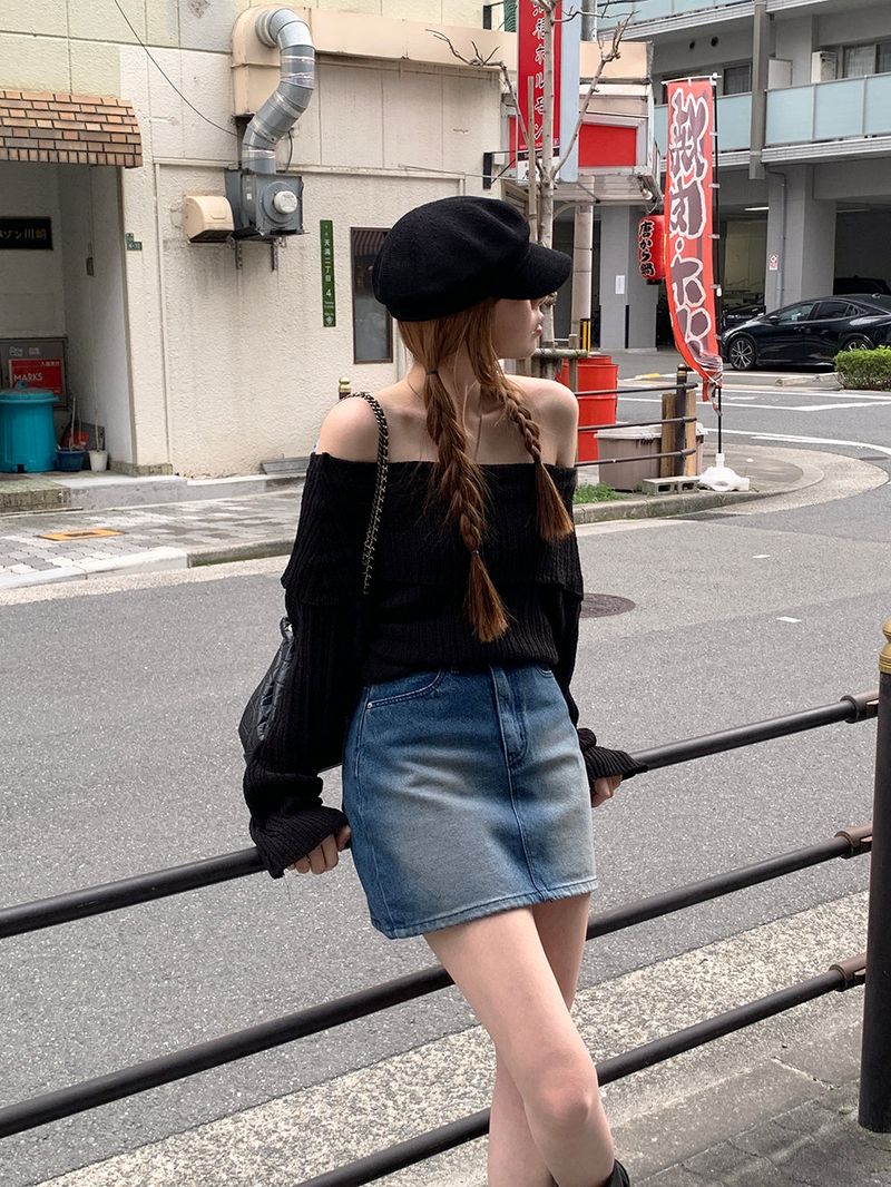 [MADE] Dune Y2K denim mini skirt