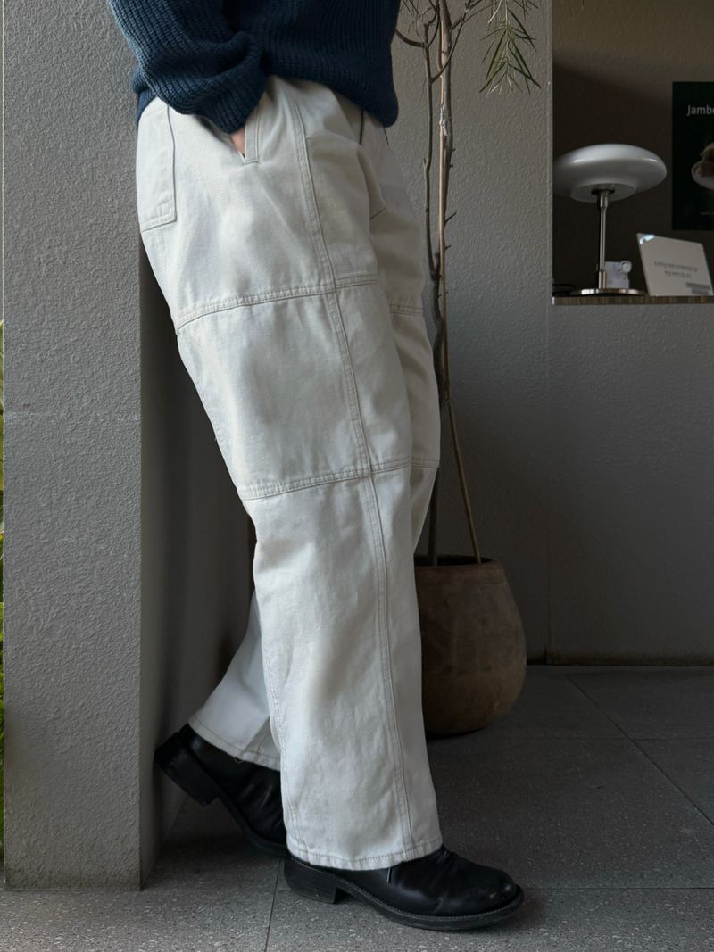 Dove belt denim pants