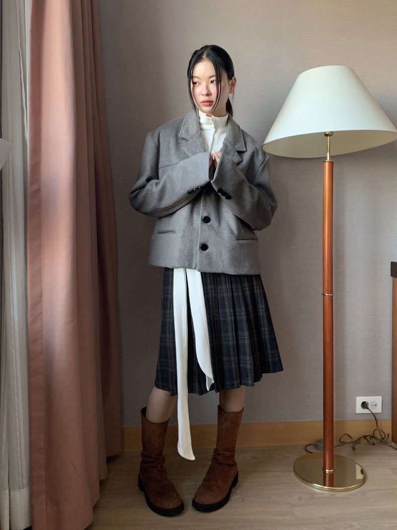 WOOL CROP BLAZER
