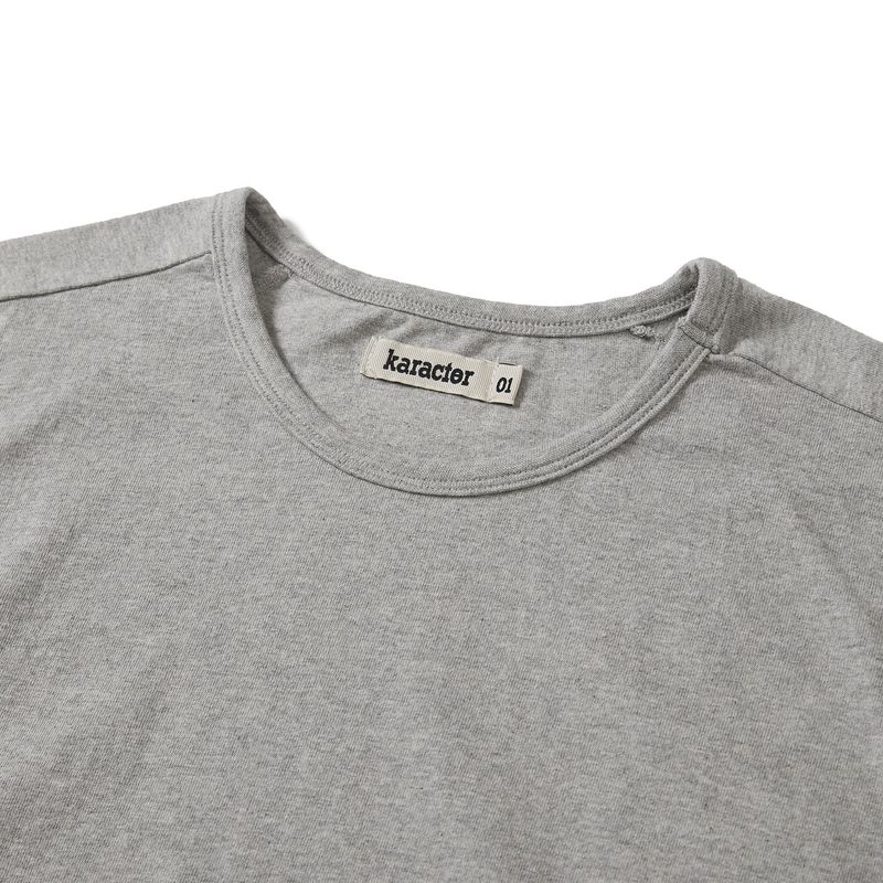 Fiddlehead half T-shirts / Melange gray