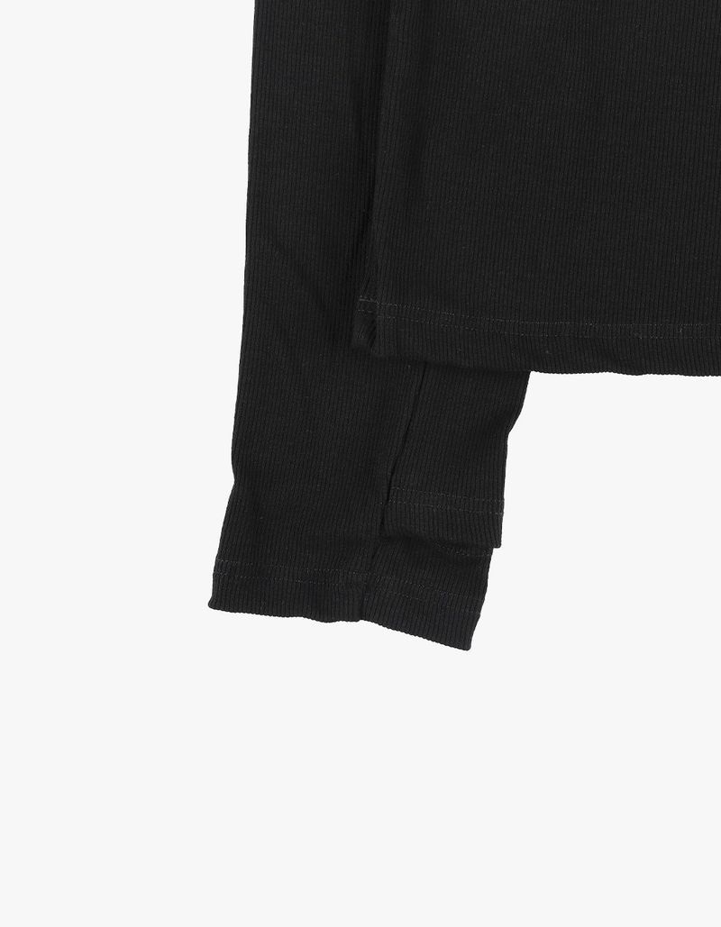 LIZARD AAS RIBBED LONGSLEEVE BLACK