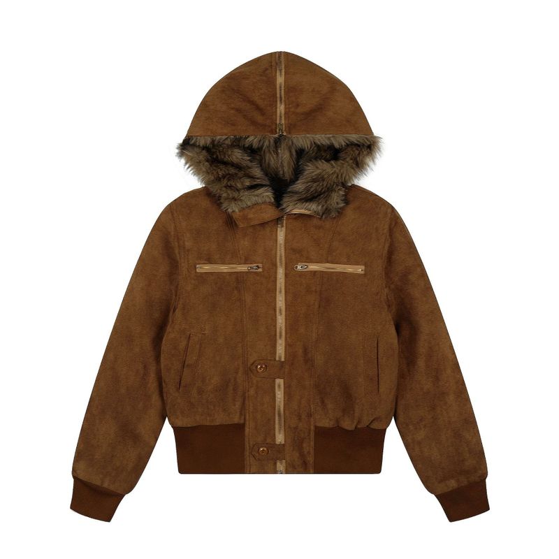 Eloa Fur Collar Short Mustang