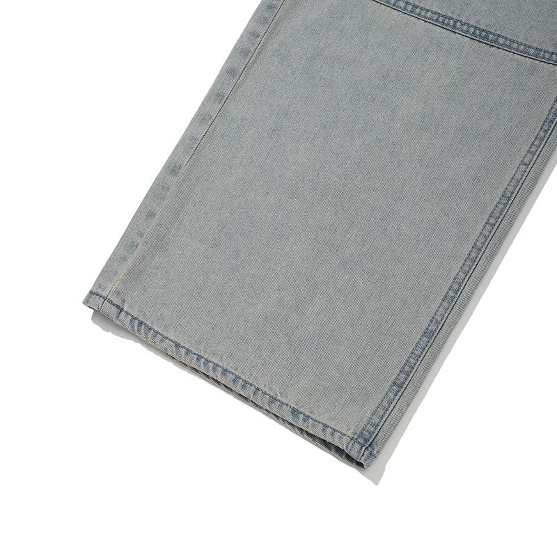 CARPENTER WIDE FIT DENIM PANTS [LIGHT BLUE]