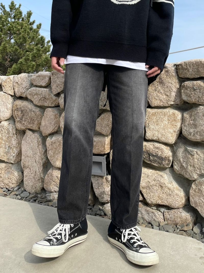 BRUSH SEMI DENIM PANTS(4COLOR)