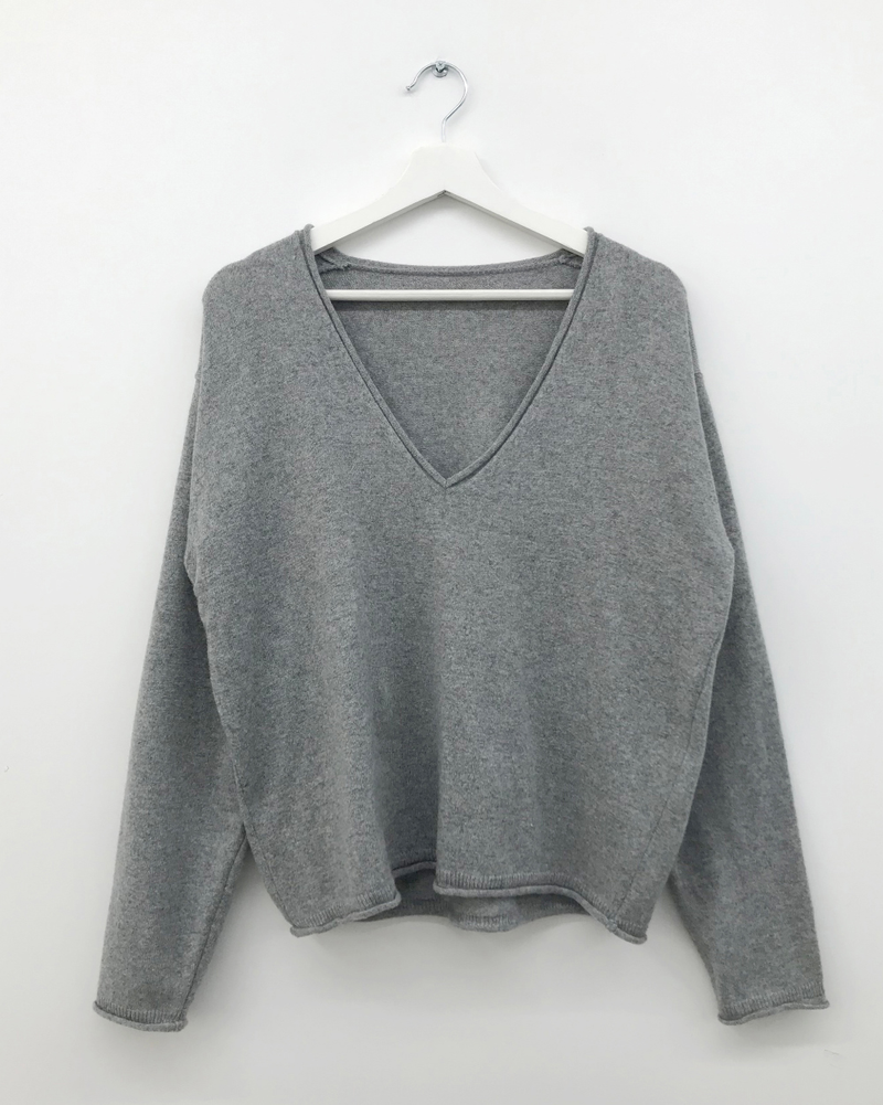 Luro V-neck knit (8color)