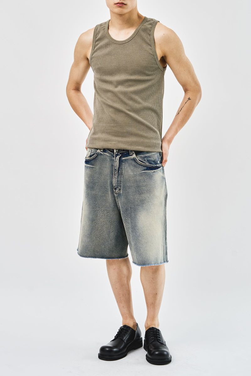 Milky Bermuda Denim Shorts