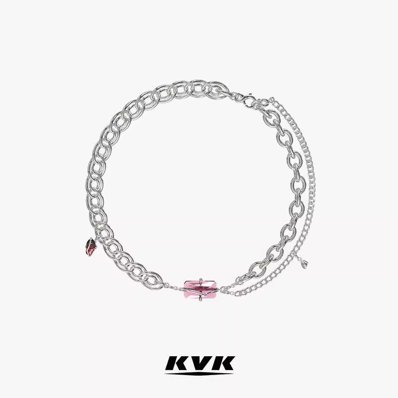 KVK（ケーブイケー）の「KVK ザブロッサム リコンフィギュラブルネックレス ウィズ エレメントフロームザピーチブロッサムコレクション（アクセサリー）」
