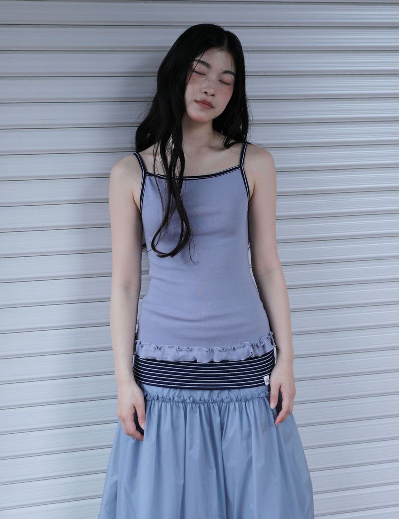 ST FRILL CONTRAST SHORTS(BLUE)
