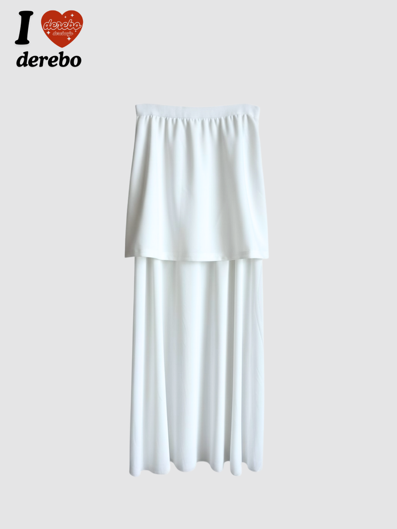 cocktail chiffon see-through long skirt