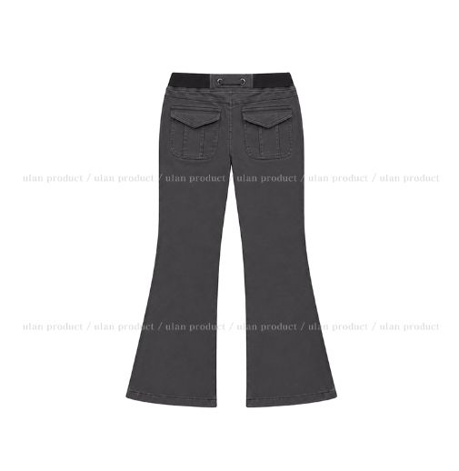 Leend Banding Bootcut Cotton Pants