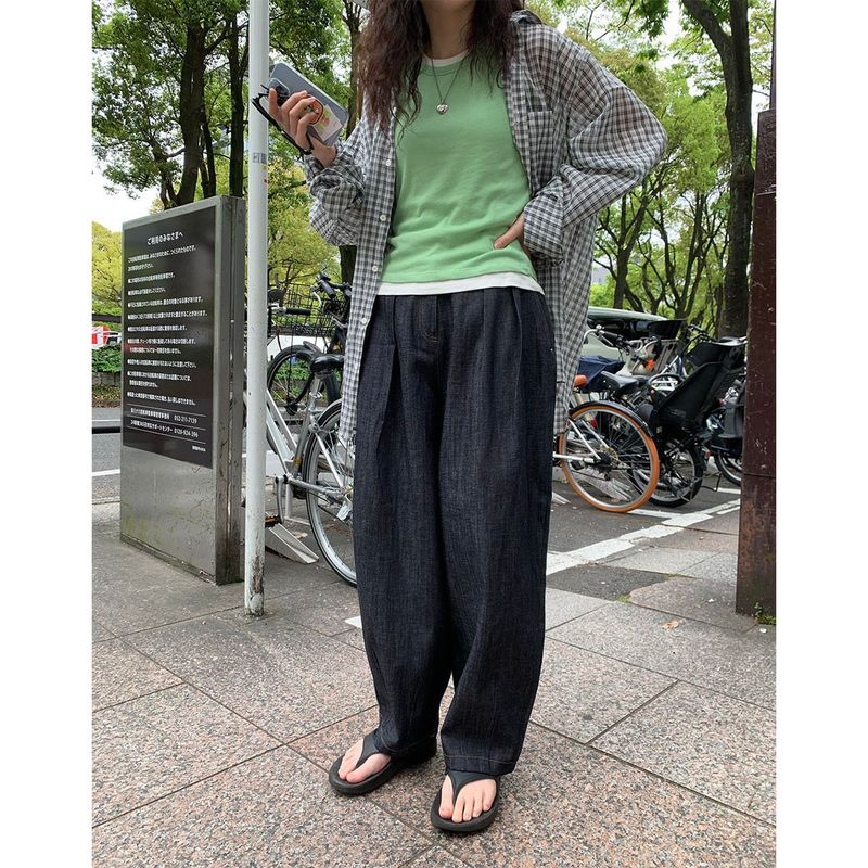 mirinaero（ミリネロ）の「クローンバルーンデニムパンツ（パンツ）」