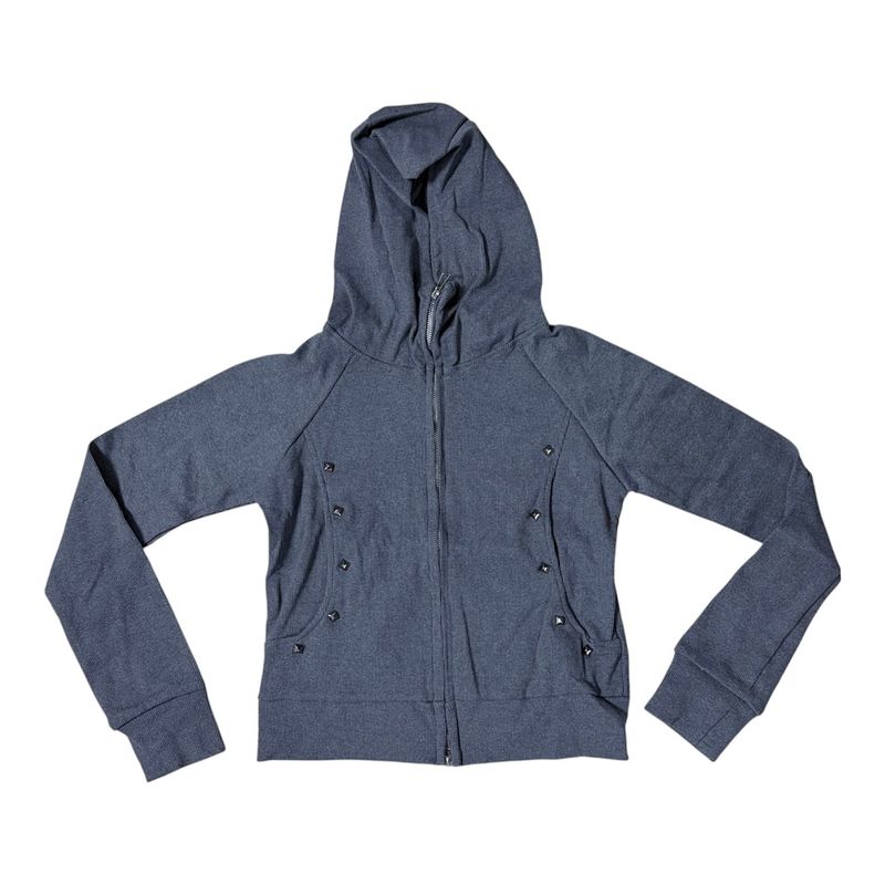 Stud slim hood jumper