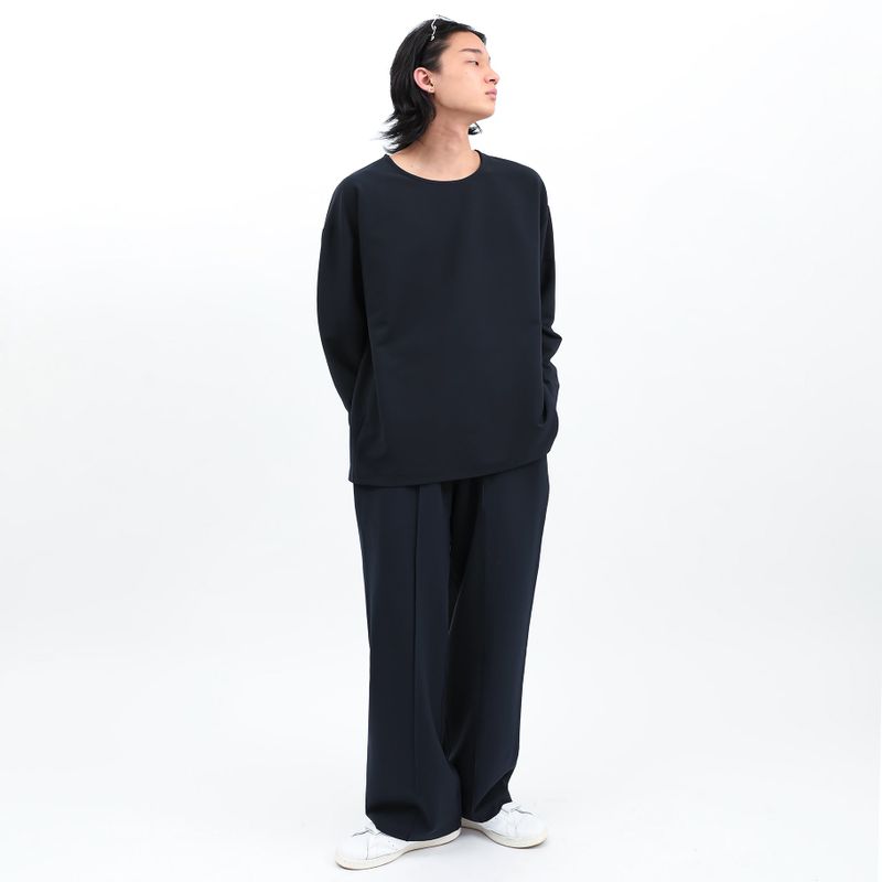 WOVEN T-SHIRT NAVY