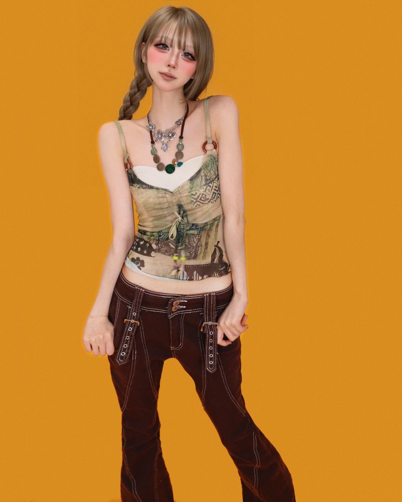 green-tea latte sleeveless