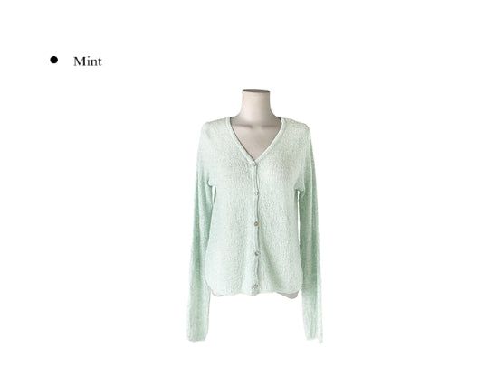 Hyoma V-neck Button Basic Knit Cardigan