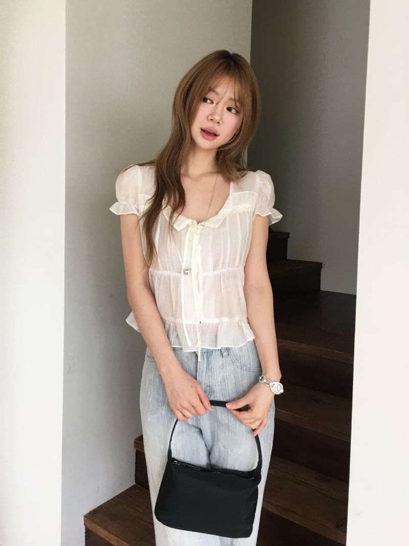Blooming blouse (short sleeves ver.)