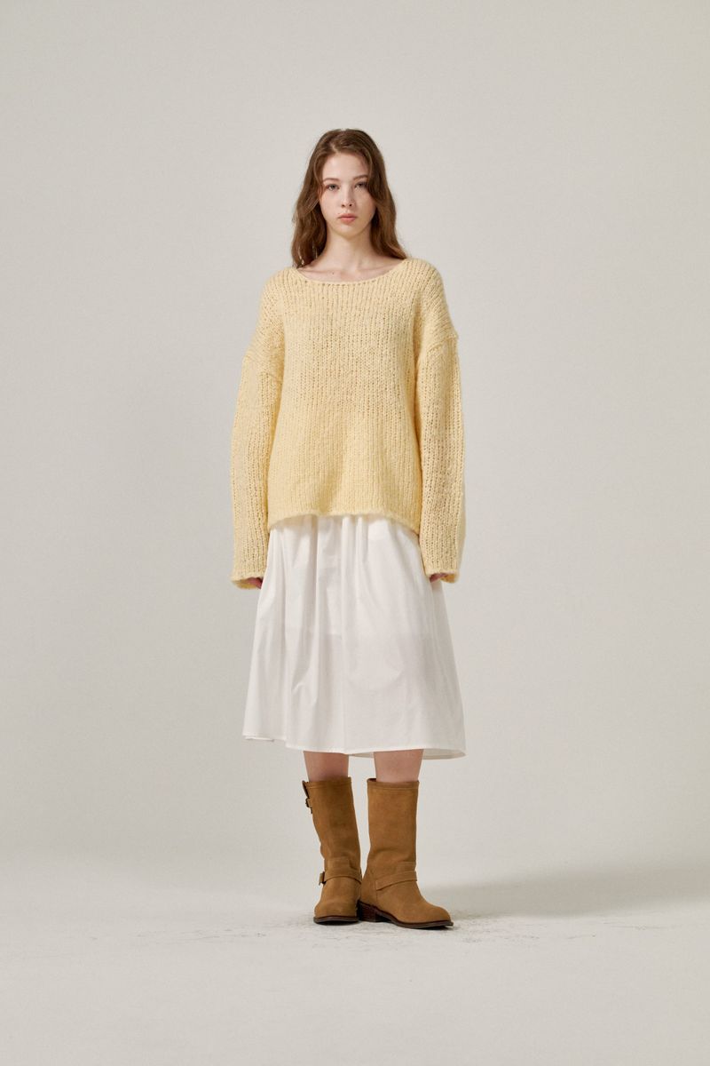 Mohair knit (Yellow)